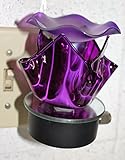 Electric Oil Warmer Tart Burner, Plug in Nigthlight with Dimmer (Purple)