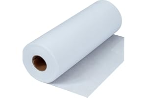 No Show Mesh Machine Embroidery Stabilizer Backing 12" x 50 Yd/roll - Seneme Light Weight 1.8 oz Poly Mesh Cut Away Stabilizer for Machine Embroidery, Hand Sewing, Hoop & Stitch