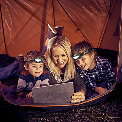 Waterdichte led-hoofdlamp, 150 lm, zwart/oranje - Image 6