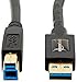 Amazon Basics USB 3.0 Cable USB-A Male to USB-B Male Adapter Cord - 3 Feet (0.9 Meters), Black