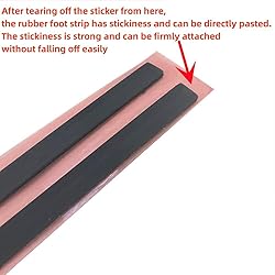 HSSDTECH 2pcs Laptop Rubber Feet Strips Replacement