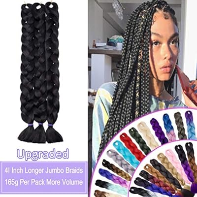41 Inch Super Long Jumbo Braids Hair Extensions High Temperature