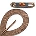 OrthoStep Waxed Very Thin Dress Round Tan 27 inch Shoelaces 2 Pair Pack