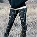 Perman Women Printed Skinny Stretchy Pants Leggings (L, Black)