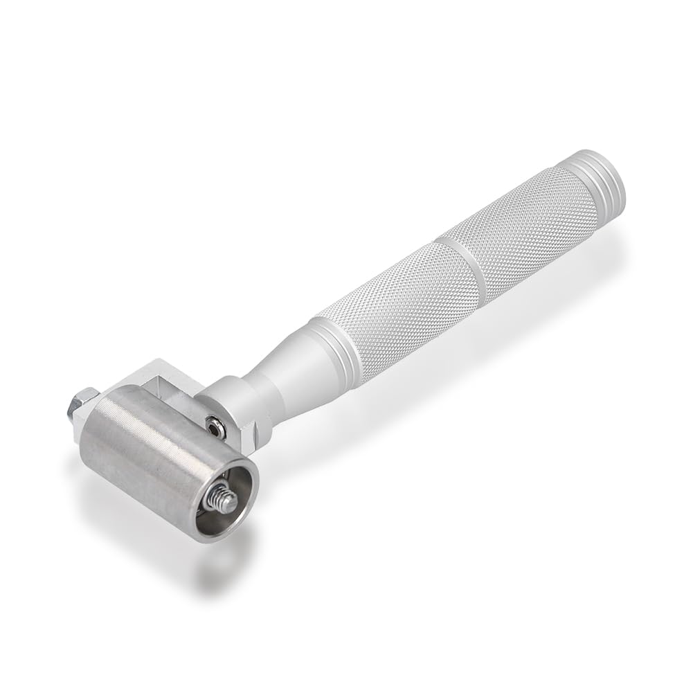 Joyzan 40mm Seam Roller Wallpaper, Stainless Steel Edge Hand Roller Flat Pressure Heavy Internal External Corner Decorating Tool Home Decoration Seamed DIY Smoother Handheld for Wall Paper Painting