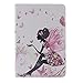 IKASEFU(TM) PU Leather Folio Case Protective Book Style Flip Cover Bling Case with Stand and Rhinestone Compatible with iPad Mini with Retina Display/iPad Mini 2(2013 Release) (Butterfly Fairy)