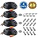 BNC Cables, JerGO 150ft 4 Pack HD Security Camera Cables Heavy Duty BNC Video Power Cable BNC Wire Extension With BNC to BNC, BNC to RCA Connectors, DC Power Cables For CCTV DVR Security Camera System, Black