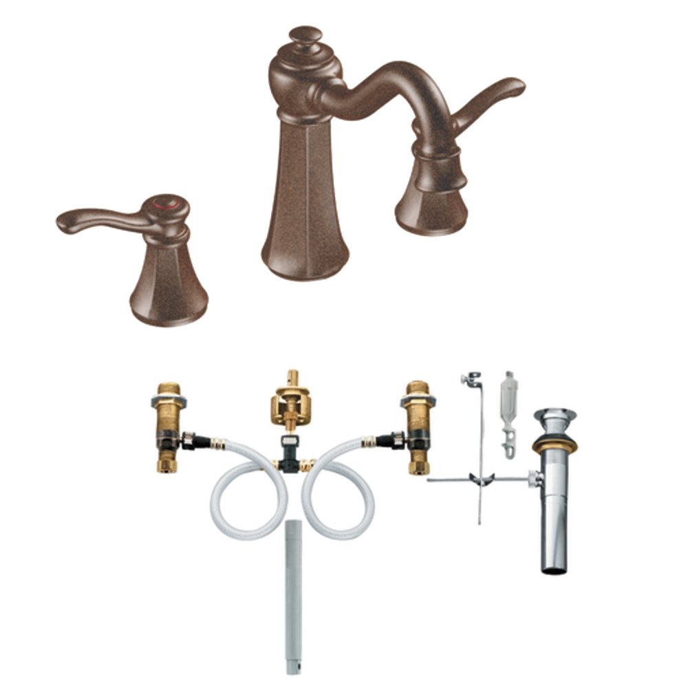 Moen T6305orb 9000 Vestige Two Handle High Arc Bathroom Faucet