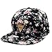 Zeagoo Floral Flower Snapback Hip-Hop Hat Flat Peaked Adjustable Baseball Cap