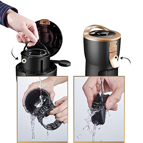 LTLWSH Bean to Cup Kaffeemaschine, Filter-Kaffeemaschine 200ML Kaffeemaschine mit Kaffeemühle und Permanent… – Bild 6