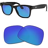 Replacement Polarized Lenses for Ray-Ban Meta Wayfarer RW4008 & Gen 2 RW4012 Large (53-22), Smart Glasses Lenses Men Women