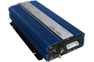 AIMS Power PWRIX120012SUL Pure Sine Inverter with Transfer Switch, 1200W Continuous, 2400W Surge Peak, Intelligent Cooling, L
