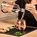 Copper Mugs Moscow Mule Set of 2 – 100% Pure Copper, 16oz – 2 Superb Hammered Copper Cups + 1 Unique Deluxe Spoon + 1 Solid Copper Double Jigger in Premium Gift Box