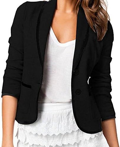 Women's Lapel Slim Blazer Office &amp; Casual Blazer Jacket Coat