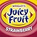 Juicy Fruit Fruity Chews Gum, Strawberry, 40 Count