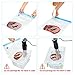 Sous Vide Bags Kit for Anova Cookers-25 Reuseble Food Vacuum Sealed Bags, Sous Vide Cooker Practical for Food Storage and Cooking, 2 Hand Pump, 2 Bag Sealing Clips and 4 Sous Vide Clips, Easy to Use
