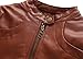 Encontrar Boys Faux Leather Jacket Trendy Stand Collar Coat Brown 13-14