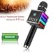 Portable Wireless Karaoke Microphone with Disco LED Lights,H8 Mini Handheld Karaoke Mic Built in Bluetooth Speakers for Party Singing,Kids,Home KTV by AUTELL