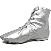 MSMAX Jazz Dance Shoes for Girls PU Costume Boots for Boys