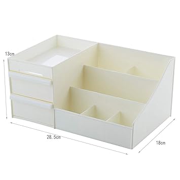 Amazon Com Plastic Makeup Drawers Organizer Box Container Make