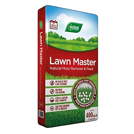 Westland Lawn Master Natural Moss Killer Remover and Feed Fertiliser