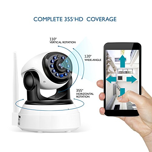 Dollermy-Monitor-Camera720P-HD-Home-WiFi-Wireless-Security-Surveillance-Camera-with-Motion-Detection-PanTilt-2-Way-Audio-and-Night-Vision-Baby-Monitor