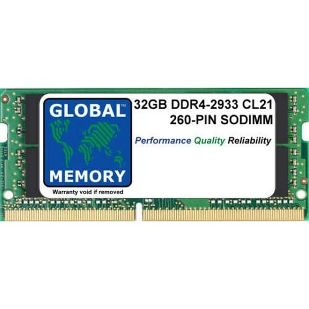 32GB DDR4 2933MHz PC4-23400 260-PIN SODIMM MEMORY RAM COMPATIBLE WITH LAPTOPS/NOTEBOOKS