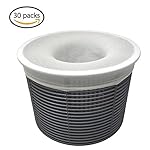 Pool Skimmer Socks, Filter Savers for Baskets and Skimmers, Fine Mesh Screen Sock Liner for Basket Filters (30 Packs)