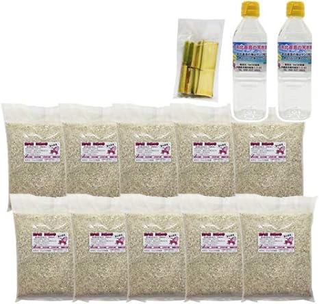 Amazon オカヤドカリ飼育セット サンゴ砂10kg 海水500ml 2 サトウキビ りゅうか商事 底床 通販