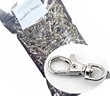 Rockin Beads Brand Nickle Plated Lobster Claw Swivel Clasps for Key Ring 38x16mm(1 1/2
