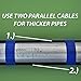 GardenHOME Cold Weather Valve and Pipe Heating Cable, 6 Feet, 2-Pack, Black
