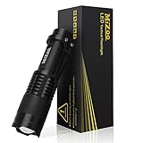 MIZOO Flashlight Mini LED Torch Zoomable Ultra Bright Aluminium Structures Waterproof with Flashlights Case