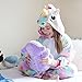 Emolly Fashion Kids Animal Unicorn Pajama Onesie - Soft and Comfortable with Pockets (10, Rainbow)