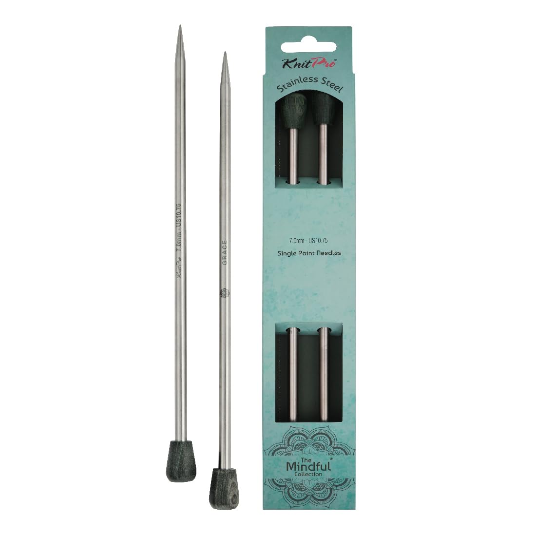 KnitPro The Mindful Collection Single Pointed Needles 16" (40cm) | Size 7mm