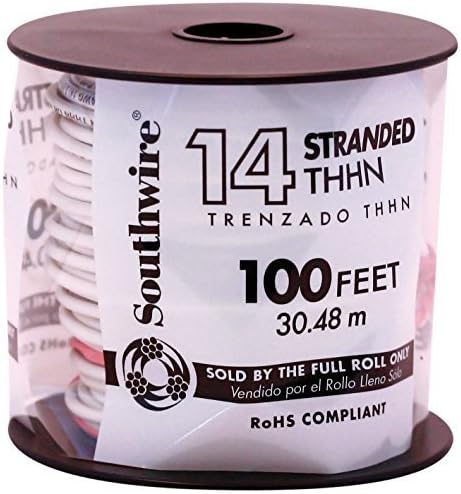 Southwire Thhn Wire Thhn 14 Ga 600 V 100 ' White by Southwire Retail Sales