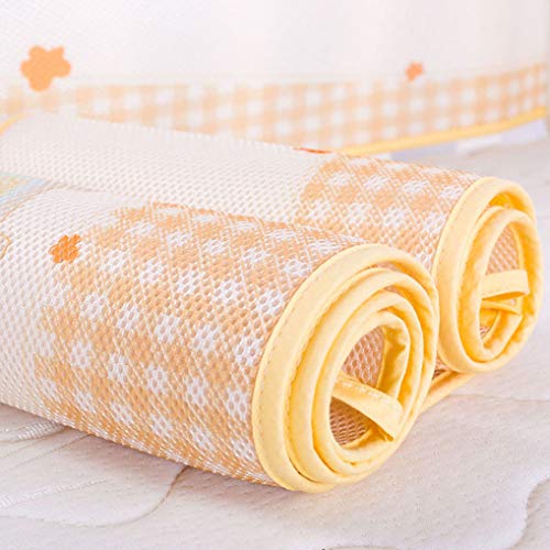 Wenosda Baby Cot Bumper Breathable Crib Enclosure 3D Sandwich Mesh Liner for Infants Baby's Bed Suitable for All Seasons (Fish Pattern, 30029cm/11811.5in)