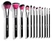 Sedona Lace 12 Piece Synthetic Professional Makeup Brushes with Brush Cup Holder