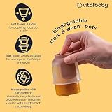 Vital Baby Nourish Store & Wean Pots 60ml 6 Pack Leakproof Biodegradable view 3