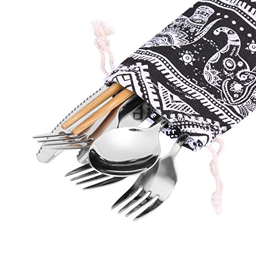 Straw Carrying Case,Cutlery Carry Pouch And Portable Travel Bag For Stainless Steel Straws,Glass Straws, Silicone Straws,Bamboo straws, Knife, Fork, Spoon, Chopsticks,Cleaning Brush.