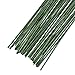 eBoot Floral Stem Wire 18 Gauge Wire 14 Inch, 50 Pack (Dark Green)
