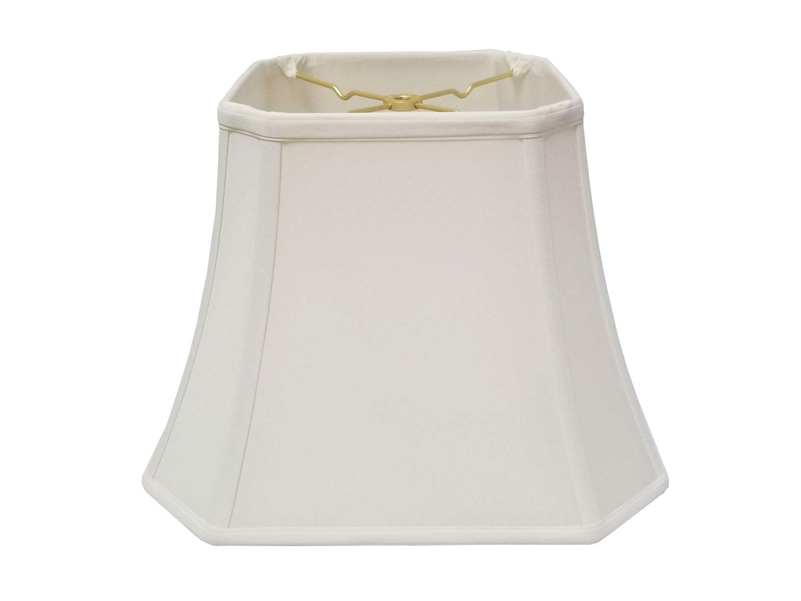 Royal Designs Square Cut Corner Bell Basic Lamp Shade, White, 9 x 16 x 13