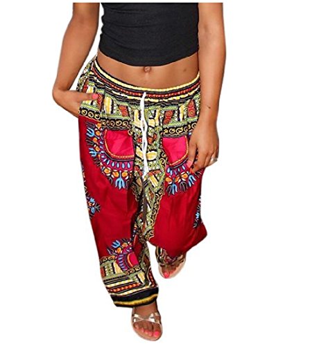 Comfy Women's Ethnic Style Totems Printed Palazzo Pants - Image 4