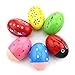 HAZOULEN Set of 6 Wooden Percussion Musical Egg Maracas Egg Shakers