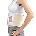 Whiidoom Elastic Ostomy Hernia Belt for Waist Abdominal with Stoma Opening (L, Beige)
