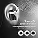 CCK Bluetooth Headphones Wireless Earbuds Sports Best Running Earphones Hi-Fi Stereo Noise Cancelling Sweatproof for Gym Workout Exercising in Ear Headsets Computer iPhone Android (Black), S,M,L
