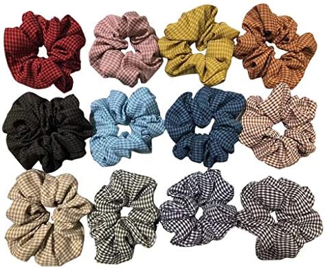 Chiccc 40/36/20/15/9 Pcs Hair Scrunchies Velvet Elastic Hair Bands Scrunchy Hair Ties Ropes Scrunchie for Women or Girls Hair Accessories - 40 Assorted Colors Scrunchies (12PCS)