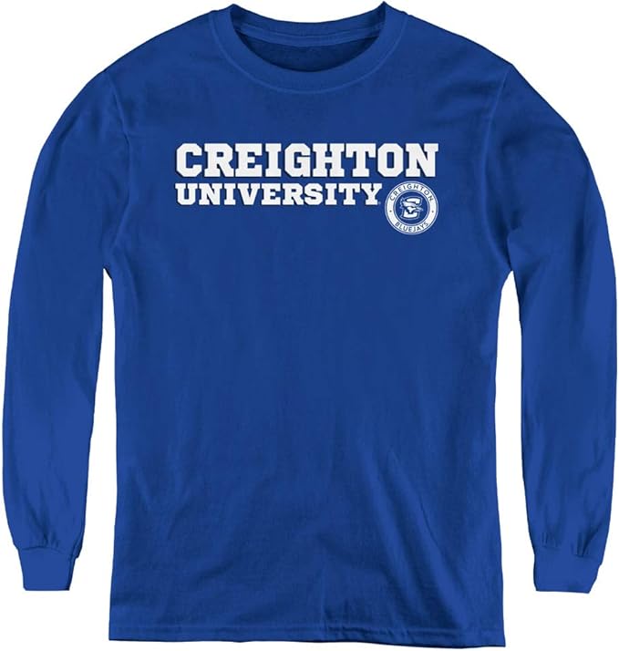 Creighton University Official Block Text Youth Long Sleeve