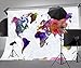 Lyly Country 7×5 FT Polyester Mottled Watercolor Maps Photography Backdrops Two Fish Art Studio Background Props LY060