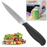 Latest Paring Knife-Lifetime Replacement Warranty-Best Rated 4 Inch Paring Knife With Spear Point And Non Slip Ergonomic Handle-Super Strong Stainless Steel Blade-Kitchen Knife Approved By Chefs