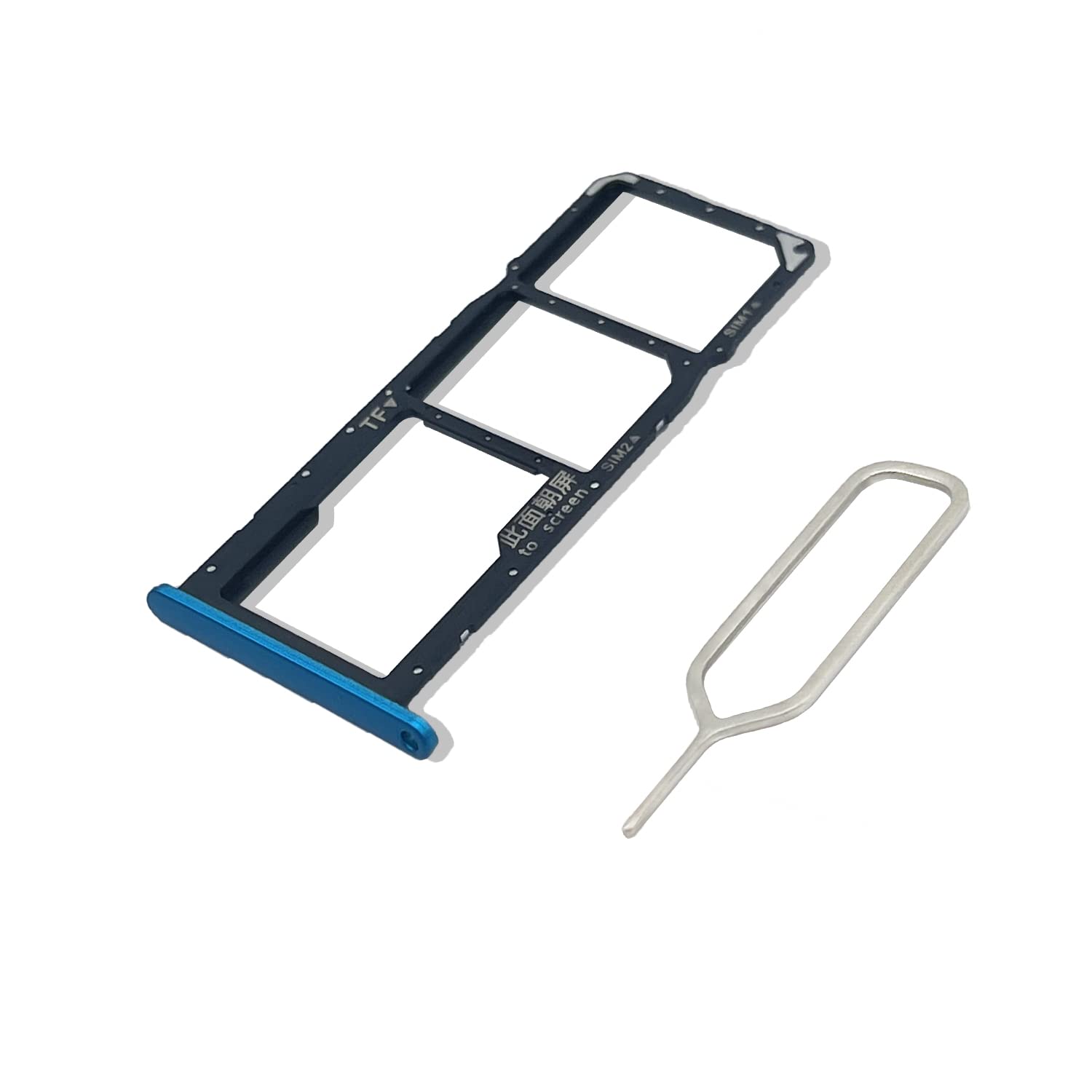 Eonpam Original DUAL SIM Card Slot Tray Holder Replacement for (Huawei Y6P) Incl SIM Pin (Green)